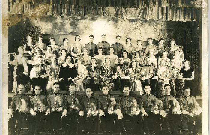 Choral society seated for photograph